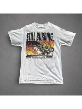 Vintage 1996 “Still Burning” Christian Graphic Single Stitch T-Shirt Size M